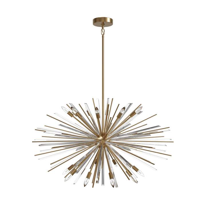 Palisades Sputnik Chandelier in Aged Brass by Avenue Lighting