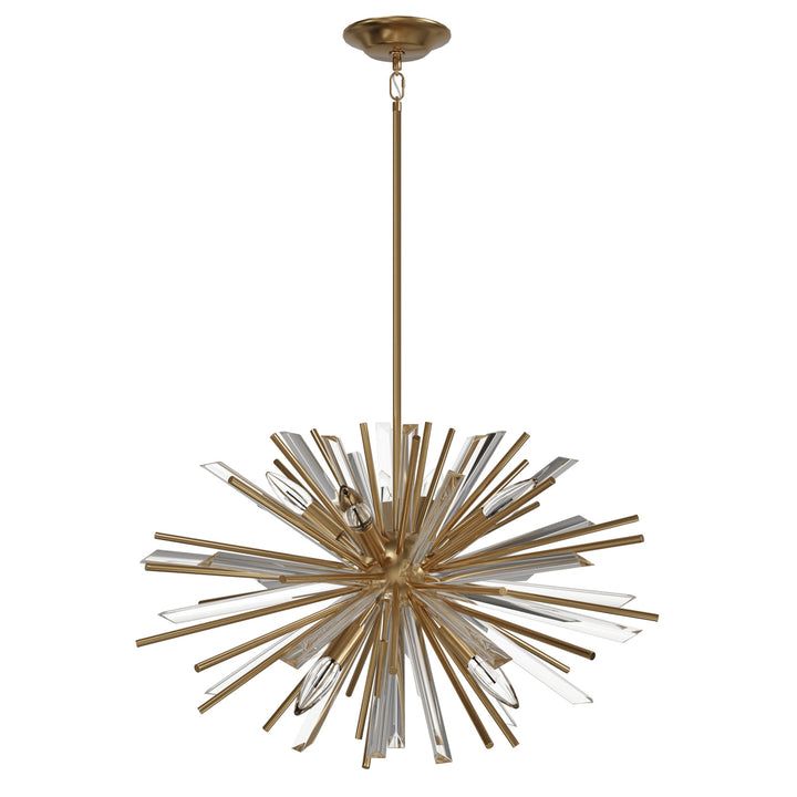 Palisades Sputnik Chandelier in Aged Brass by Avenue Lighting
