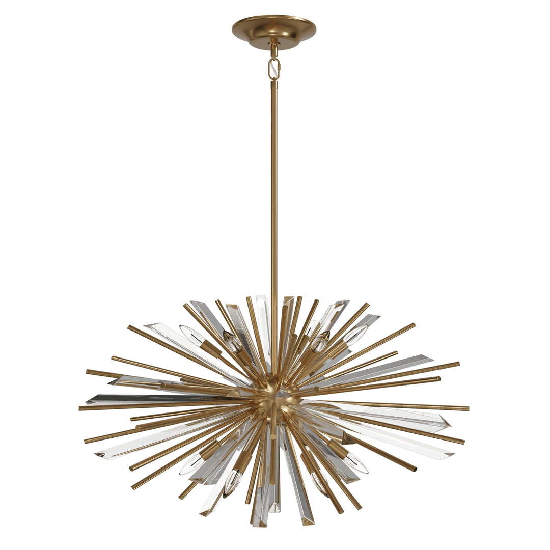 Palisades Sputnik Chandelier in Aged Brass by Avenue Lighting