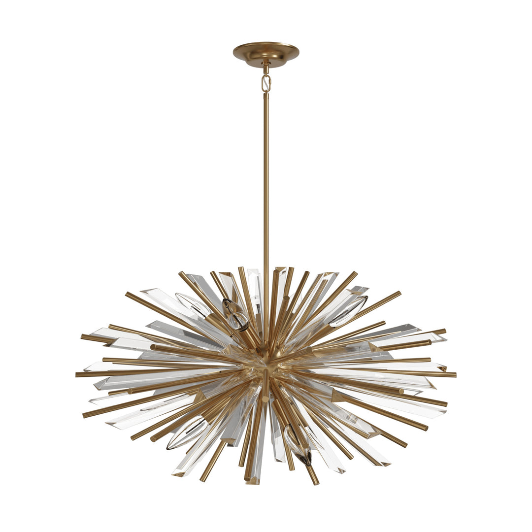Palisades Sputnik Chandelier in Aged Brass by Avenue Lighting