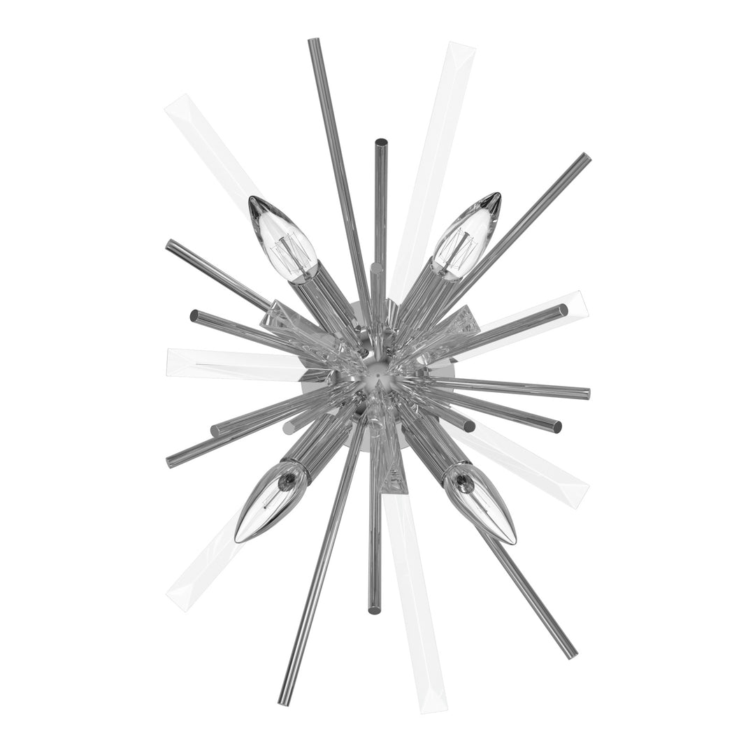 Palisades Wall/Ceiling Light in Chrome/Clear Glass by Avenue Lighting