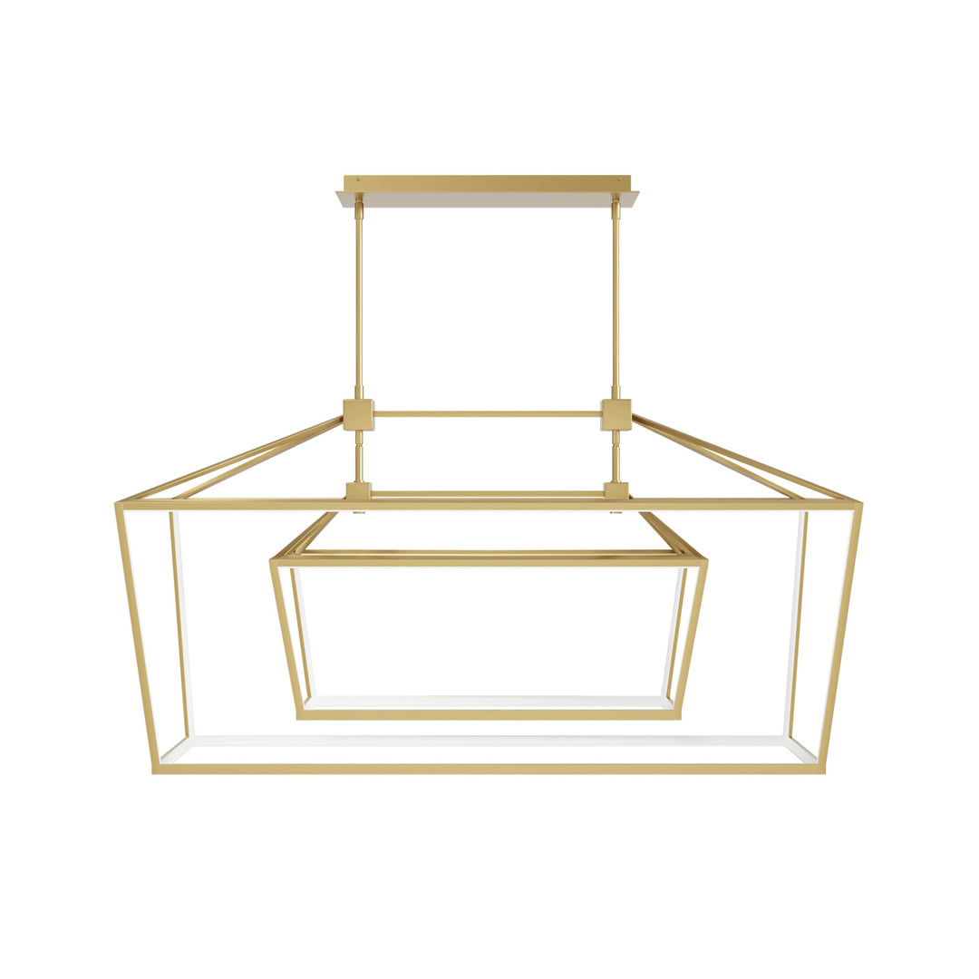 Park Ave. Double Carriage LED Pendant in Gold by Avenue Lighting