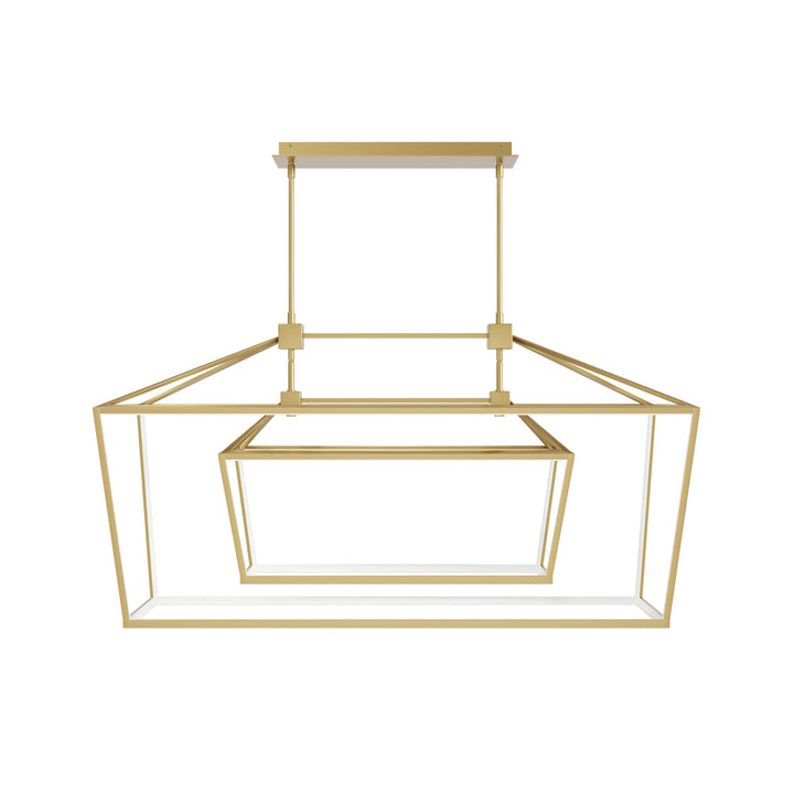 Park Ave. Double Carriage LED Pendant in Gold by Avenue Lighting