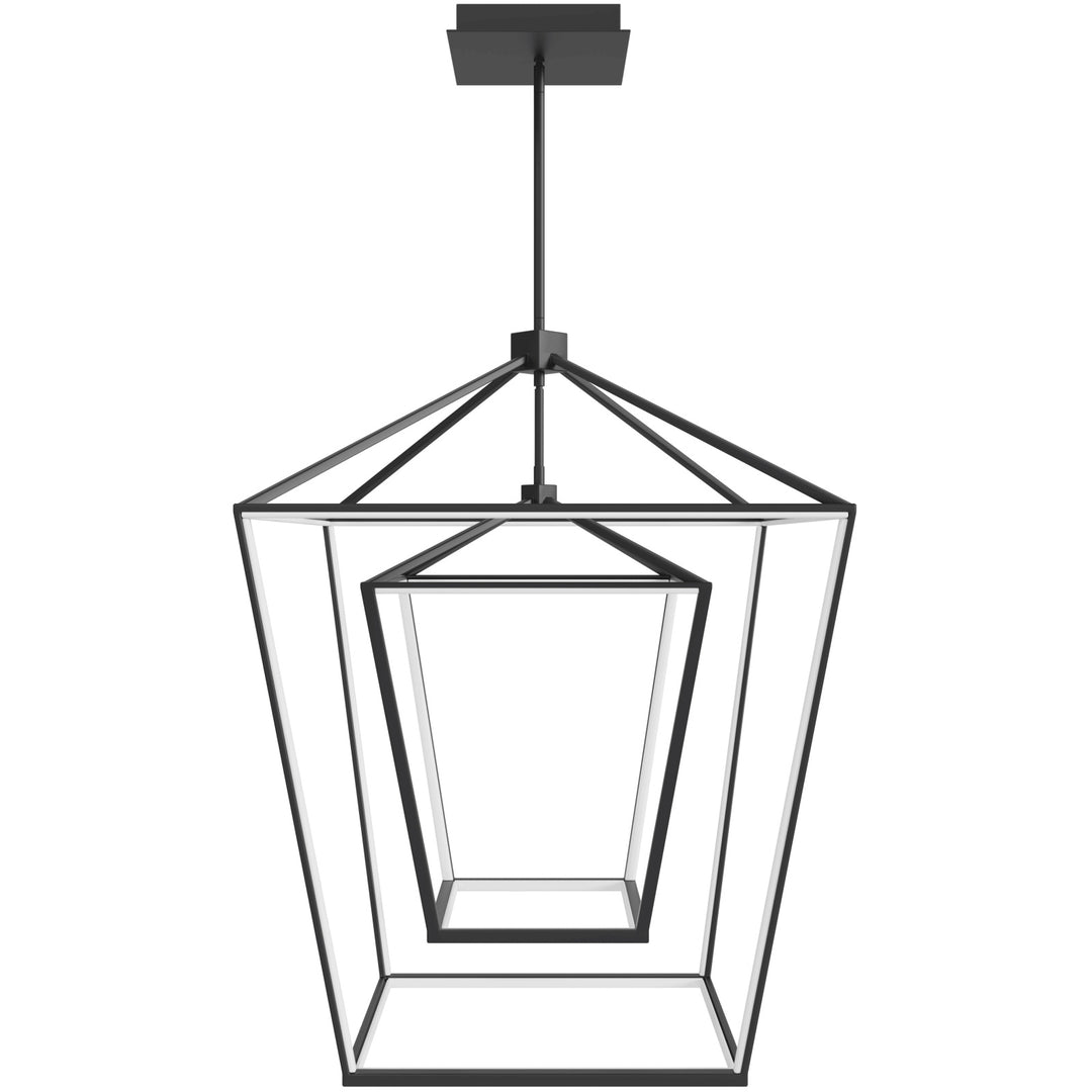 Park Ave. Double Carriage LED Pendant in Black by Avenue Lighting