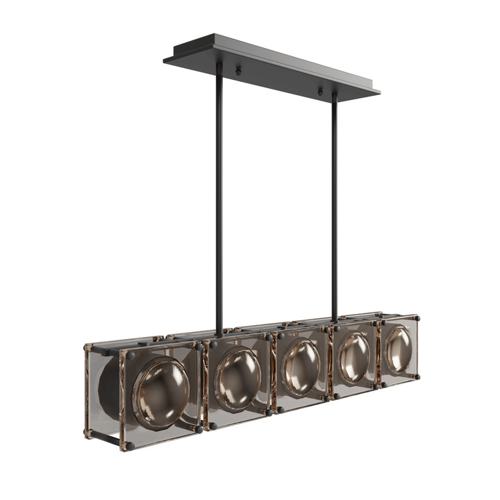Peninsula Linear Chandelier by Avenue Lighting - view 2