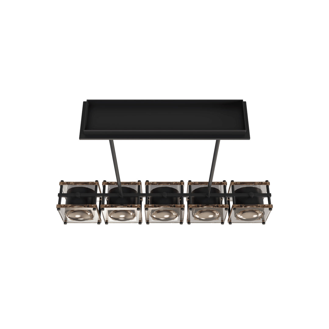 Peninsula Linear Chandelier by Avenue Lighting - view 3