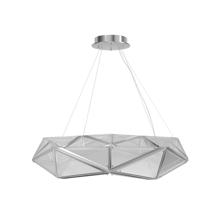 Seoul Geometric LED Pendant, 47"W, by Avenue Lighting