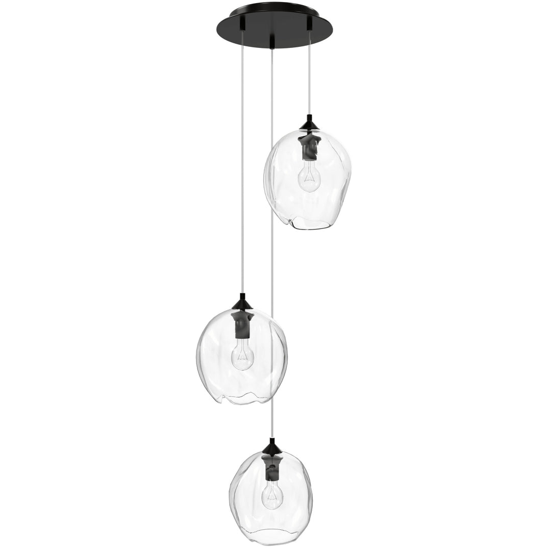 Sonoma Pendant in Dark Bronze/Clear Glass by Avenue Lighting