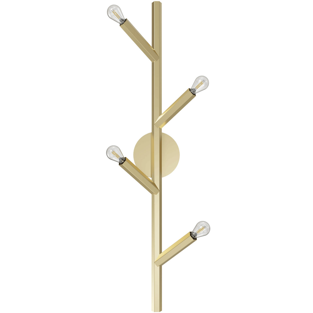 The Oaks Branch Wall Sconce in Brushed Brass by Avenue Lighting