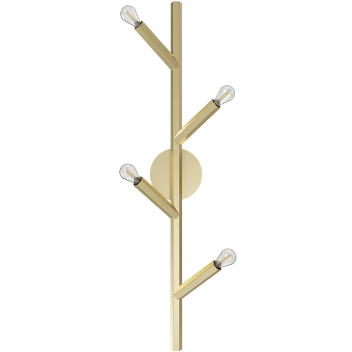 The Oaks Branch Wall Sconce in Brushed Brass by Avenue Lighting