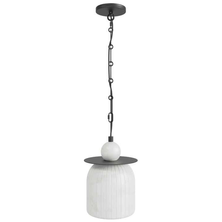 Westwood Alabaster LED Pendant in Black by Avenue Lighting