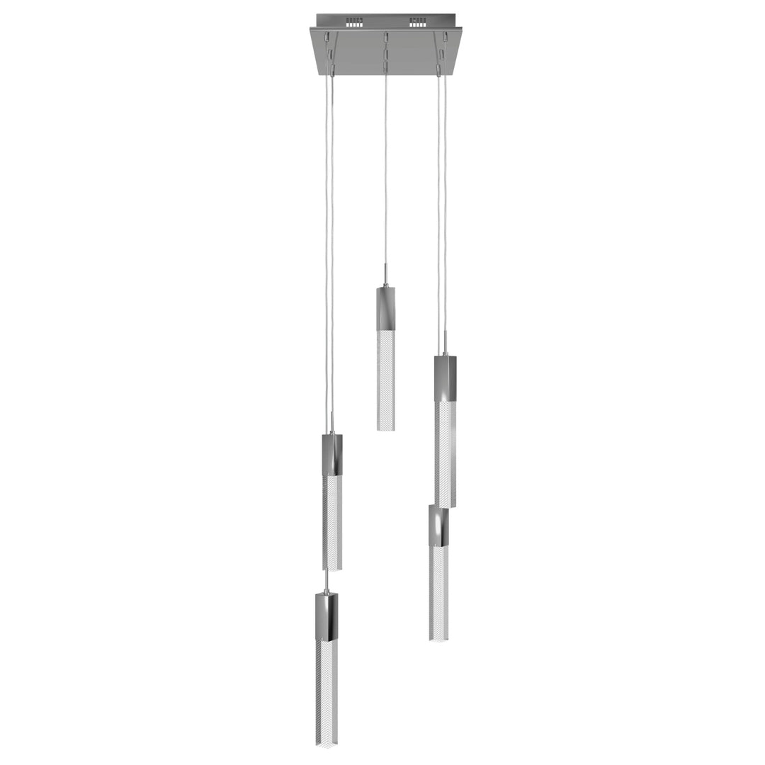 The Original Glacier LED Chandelier in Polished Chrome/Snow Acrylic by Avenue Lighting