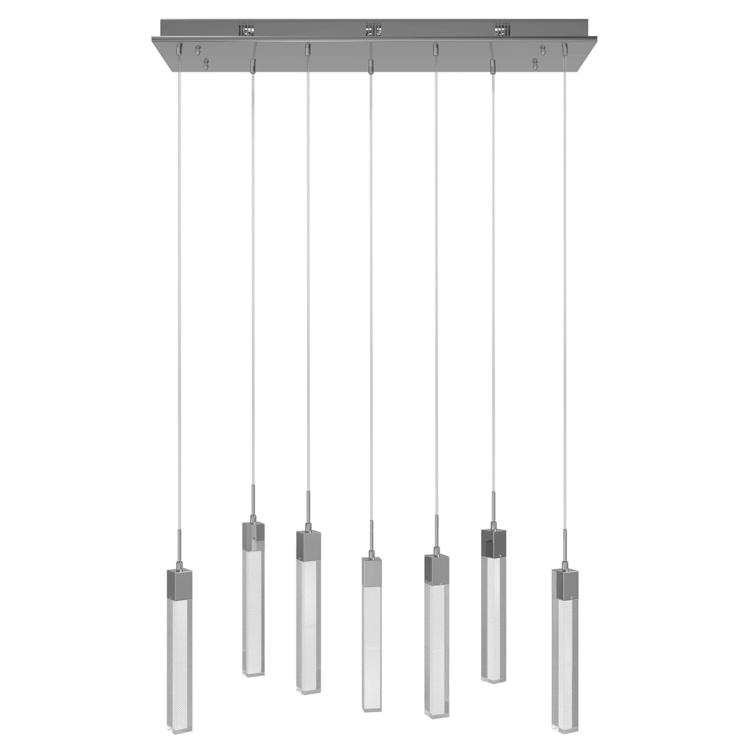 The Original Glacier LED Chandelier in Polished Chrome/Snow Acrylic by Avenue Lighting