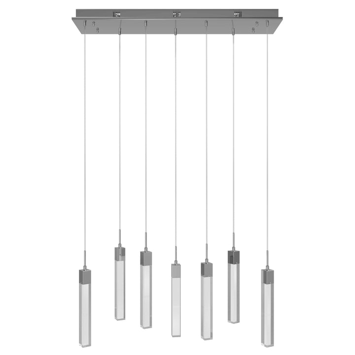 The Original Glacier LED Chandelier in Polished Chrome/Snow Acrylic by Avenue Lighting
