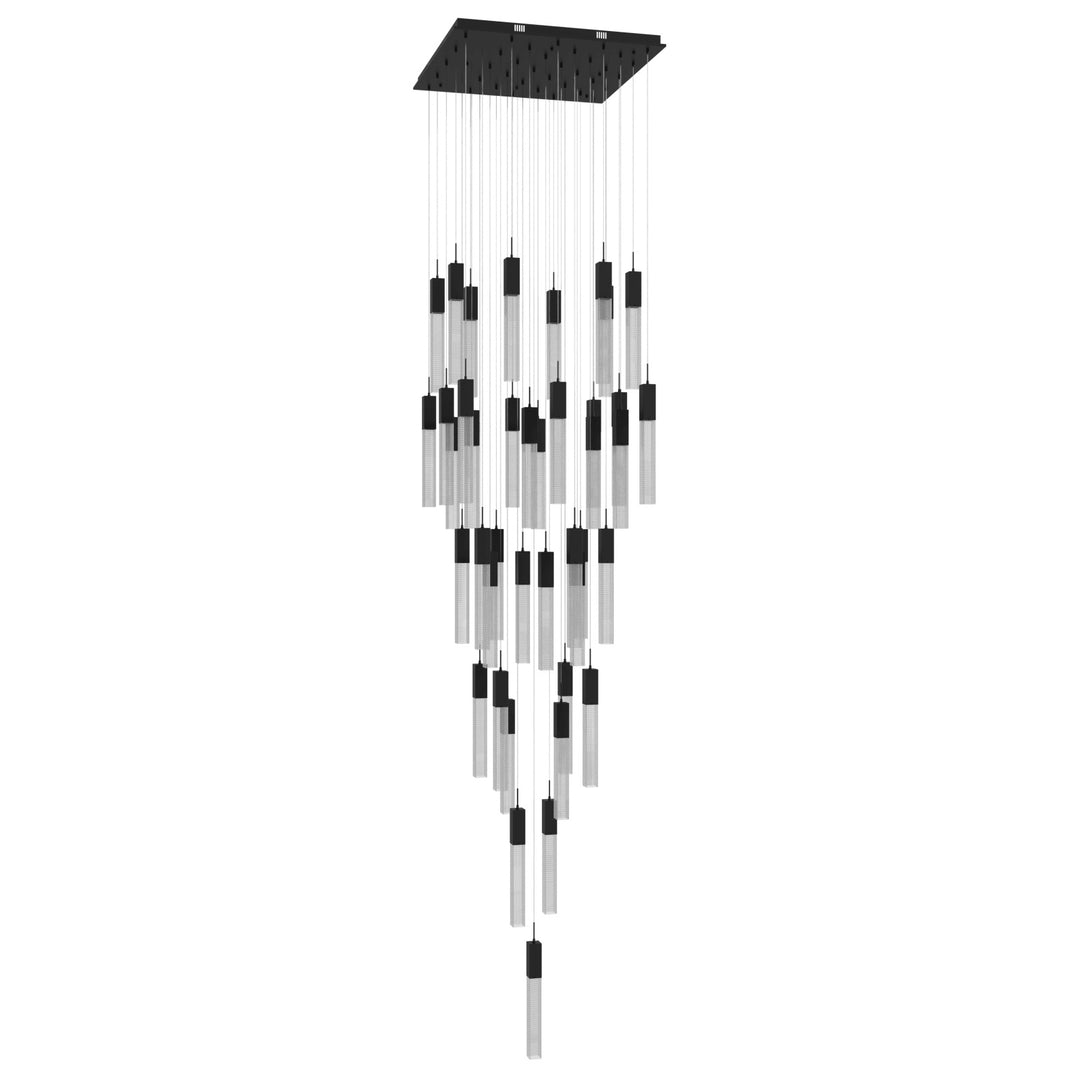 The Original Glacier Sputnik Chandelier in Black/Snow by Avenue Lighting