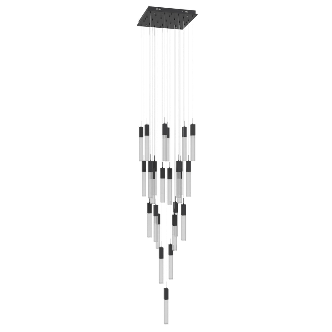 The Original Glacier Sputnik Chandelier in Black/Snow Acrylic by Avenue Lighting