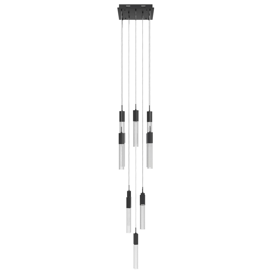 The Original Glacier Sputnik Chandelier in Black/Snow Acrylic by Avenue Lighting
