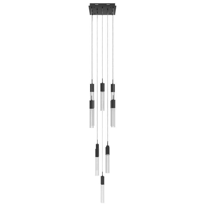 The Original Glacier Sputnik Chandelier in Black/Snow Acrylic by Avenue Lighting