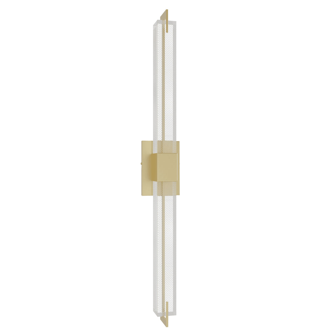 The Original Glacier LED Wall Sconce in Brushed Brass/Snow by Avenue Lighting
