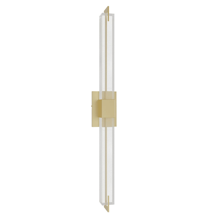 The Original Glacier LED Wall Sconce in Brushed Brass/Snow by Avenue Lighting