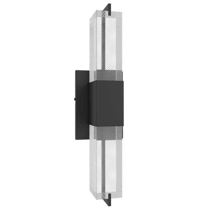 The Original Glacier LED Wall Sconce in Black/Snow by Avenue Lighting