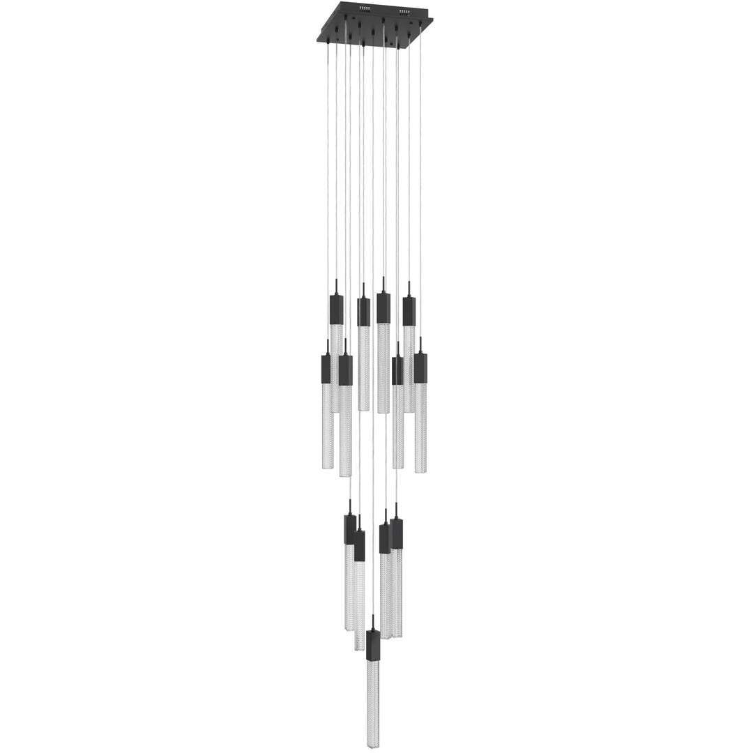 Boa Sputnik Chandelier in Black/Studded Crystals by Avenue Lighting