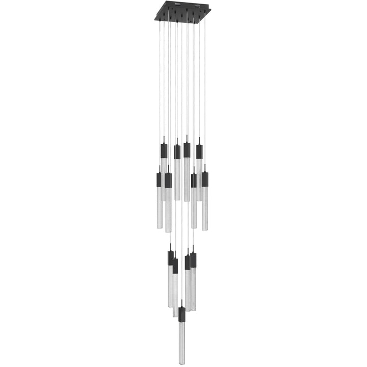 Boa Sputnik Chandelier in Black/Studded Crystals by Avenue Lighting