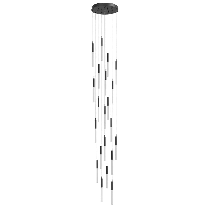 Main Street LED Chandelier in Black/Boa by Avenue Lighting