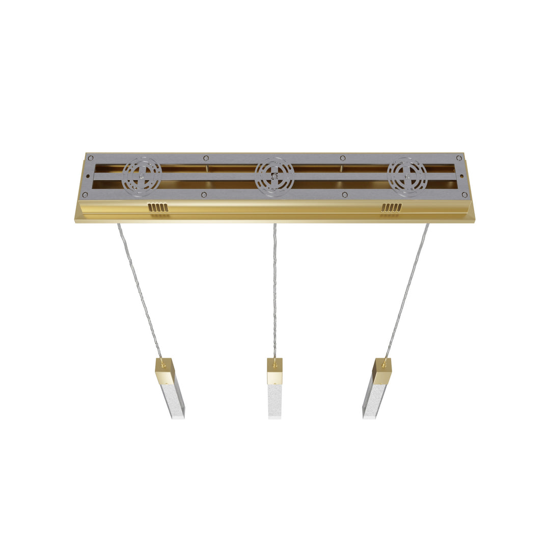 The Original Glacier Linear LED Chandelier by Avenue Lighting - view 3