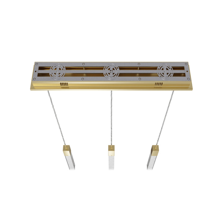 The Original Glacier Linear LED Chandelier by Avenue Lighting - view 3