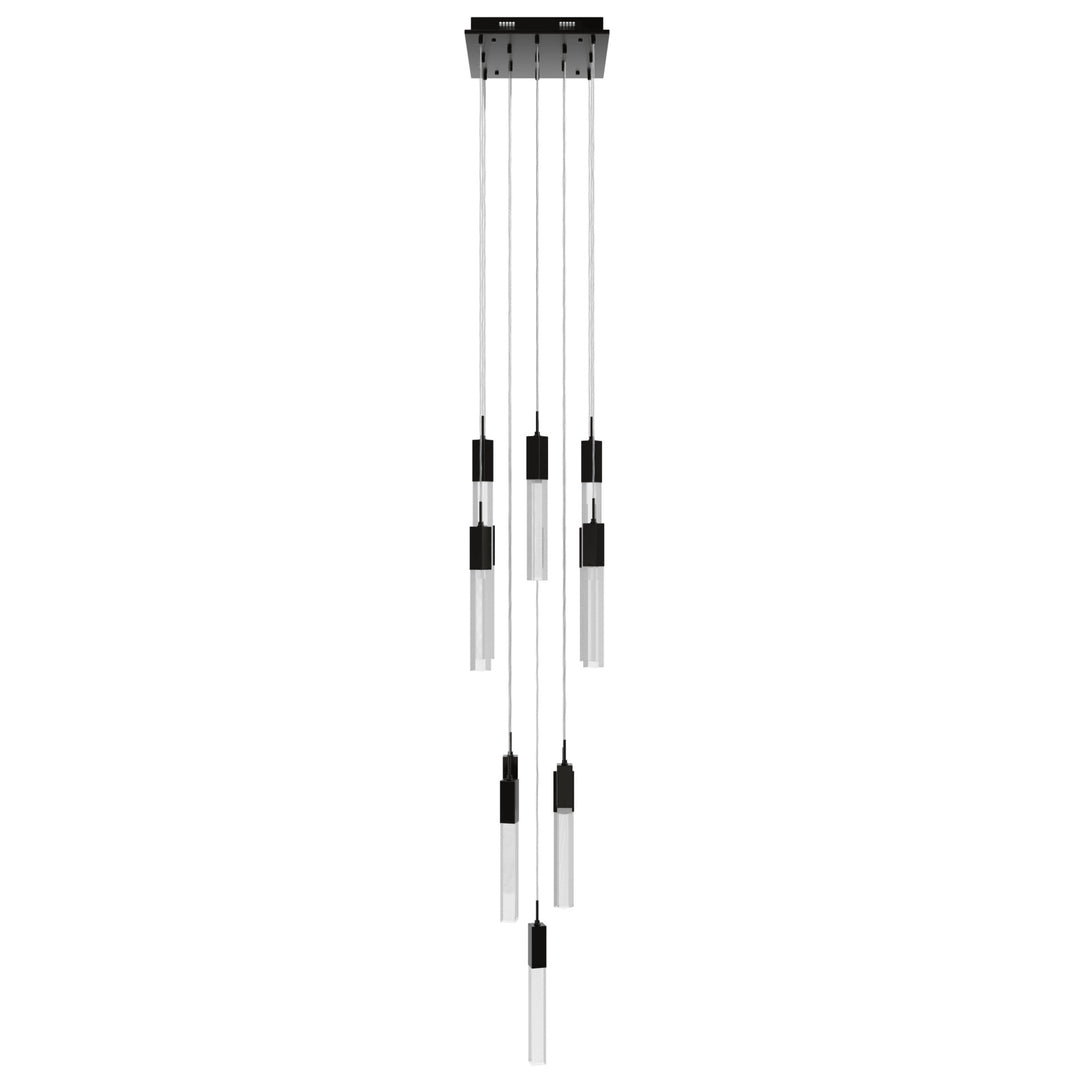 The Original Glacier Sputnik Chandelier in Dark Bronze/Snow Acrylic by Avenue Lighting