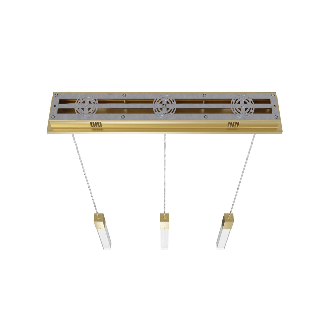 The Original Glacier Linear LED Chandelier by Avenue Lighting - view 6