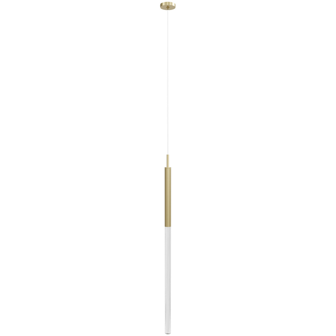 Main Street Pendant in Brushed Brass/Snow by Avenue Lighting