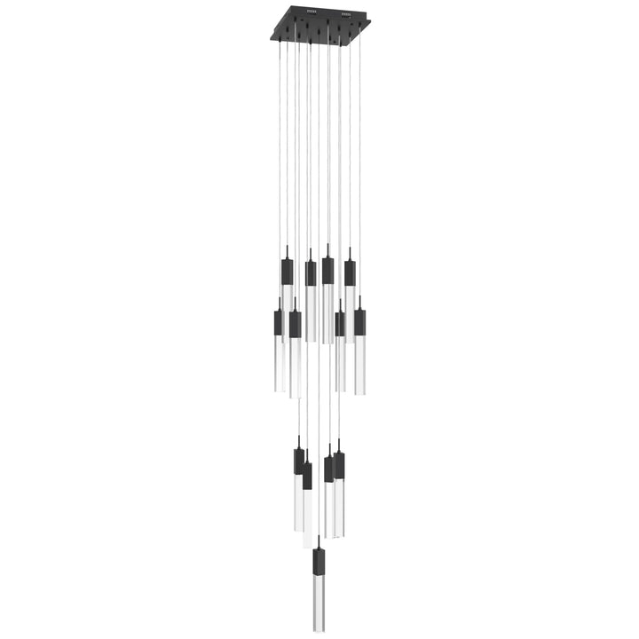 The Original Glacier Sputnik Chandelier in Black/Clear Crystals by Avenue Lighting