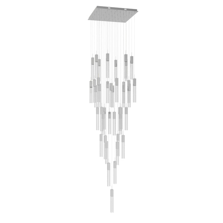 The Original Glacier Sputnik Chandelier in Polished Chrome/Bubbled Crystals by Avenue Lighting