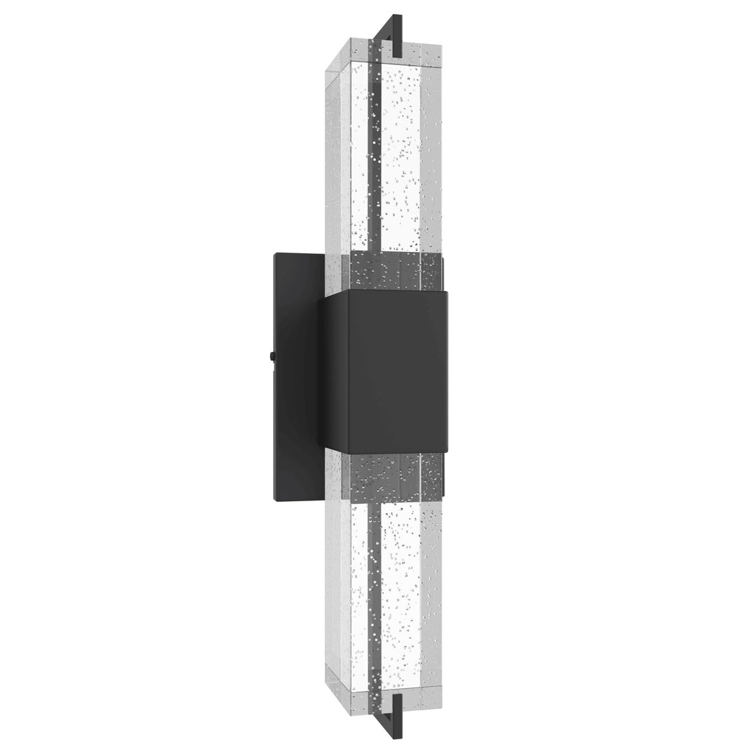 The Original Glacier LED Wall Sconce in Black/Bubbled by Avenue Lighting