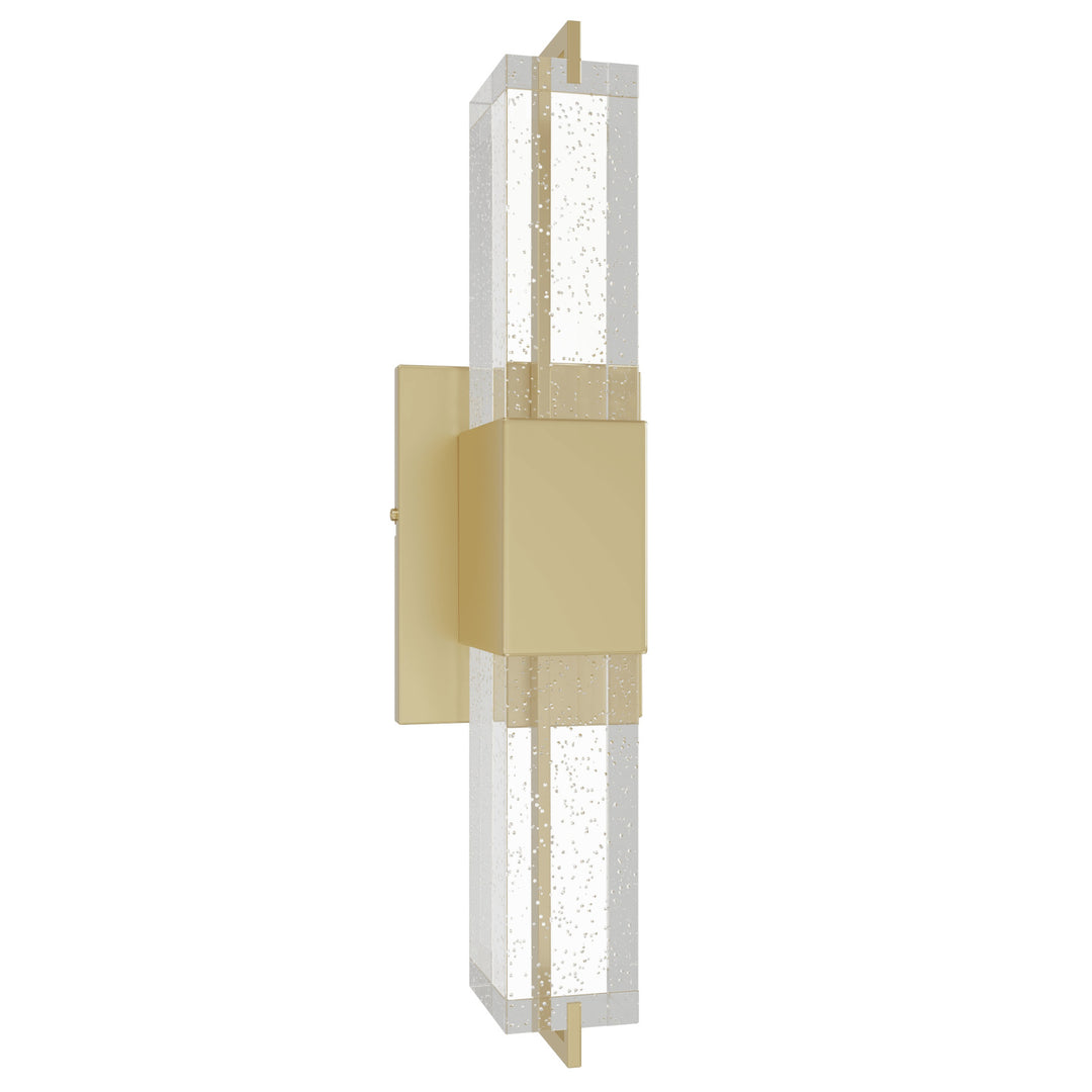 The Original Glacier LED Wall Sconce in Brushed Brass/Bubbled by Avenue Lighting