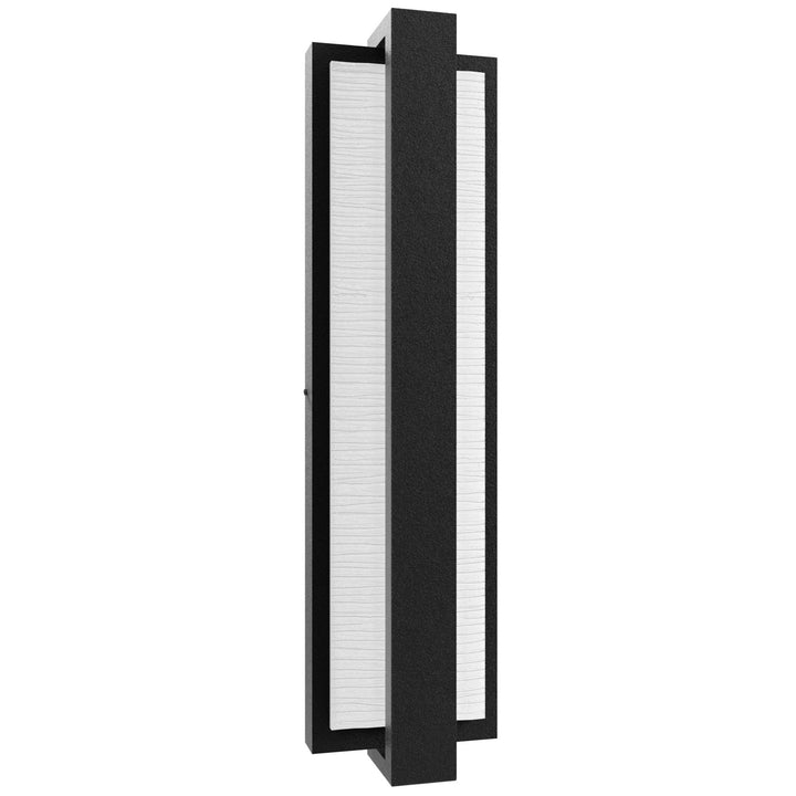 Avenue Outdoor White Textured Panel LED Wall Sconce, 18"H, by Avenue Lighting