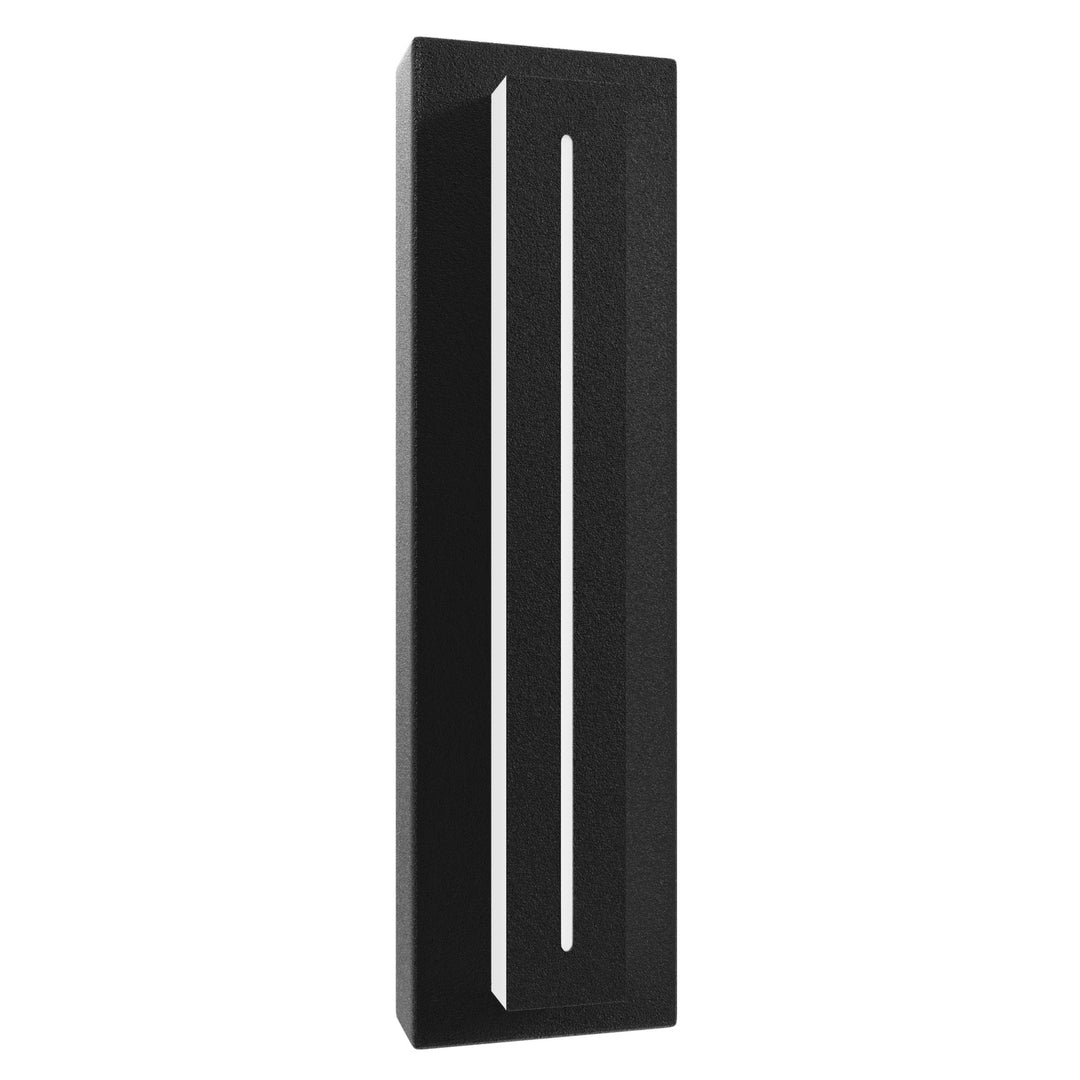 Avenue Outdoor Raised Panel LED Wall Sconce in Black by Avenue Lighting