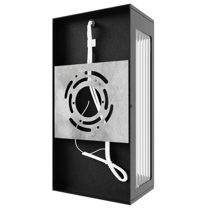 Avenue Outdoor 3000K LED Wall Sconce with Ribbed Glass by Avenue Lighting - view 7