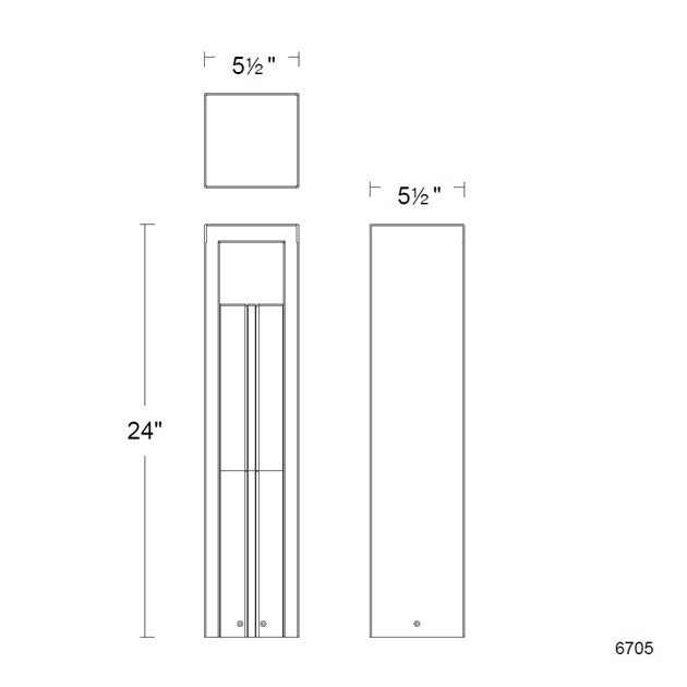 Cubical 12V Bollard