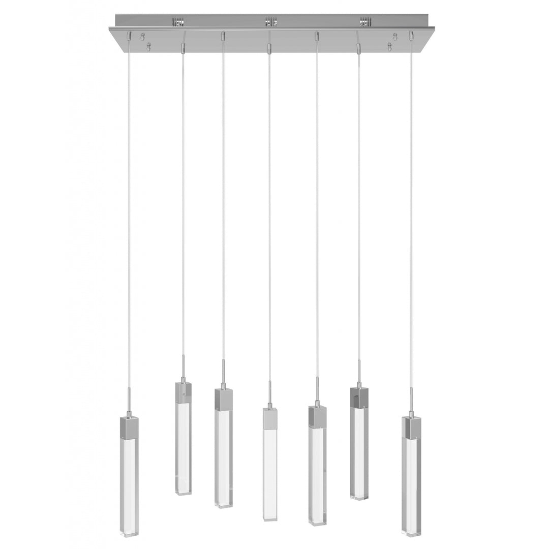 The Original Glacier LED Chandelier in Polished Chrome/Clear Crystals by Avenue Lighting