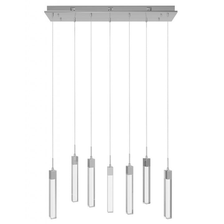 The Original Glacier LED Chandelier in Polished Chrome/Clear Crystals by Avenue Lighting