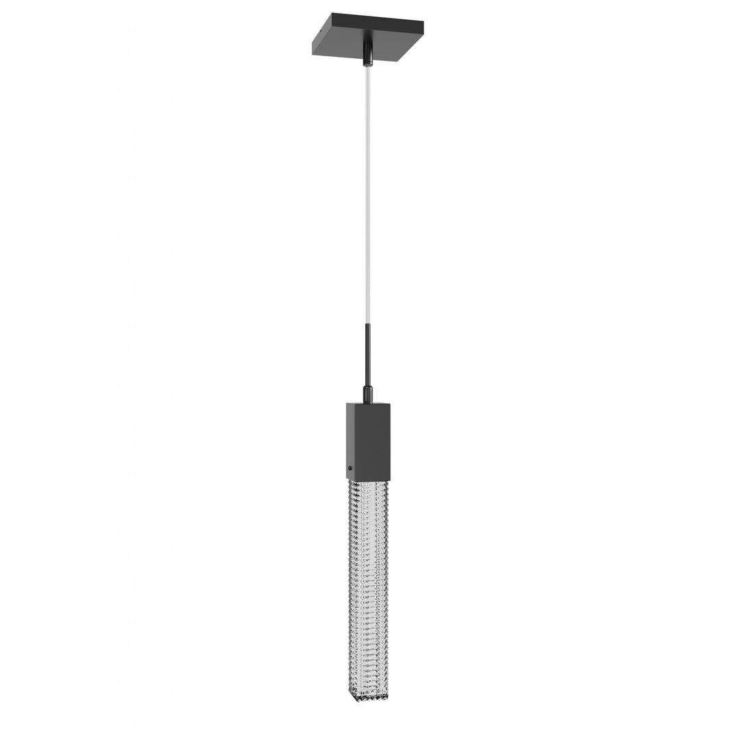 Boa LED Pendant in Dark Bronze/Studded Crystal by Avenue Lighting