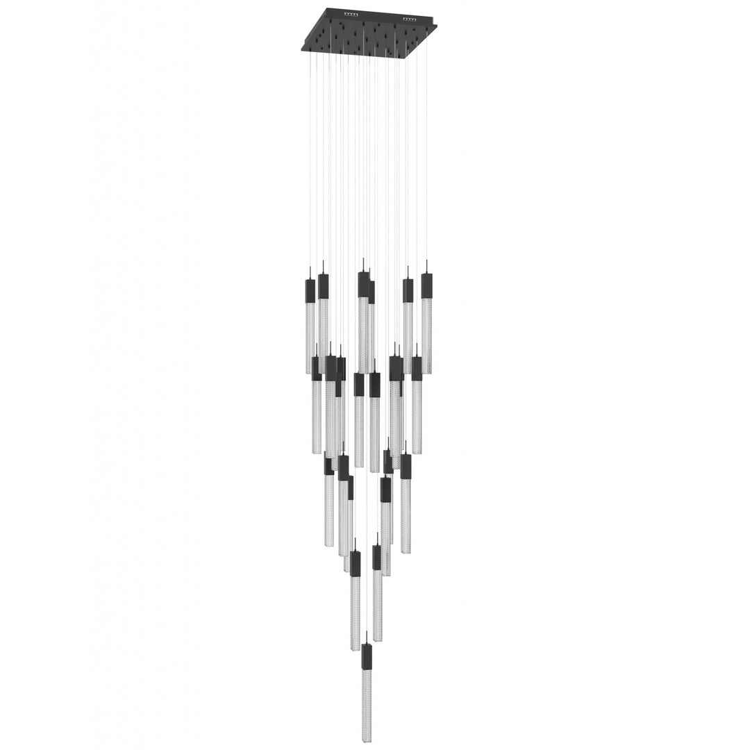 Boa Sputnik Chandelier in Black/Studded Crystals by Avenue Lighting