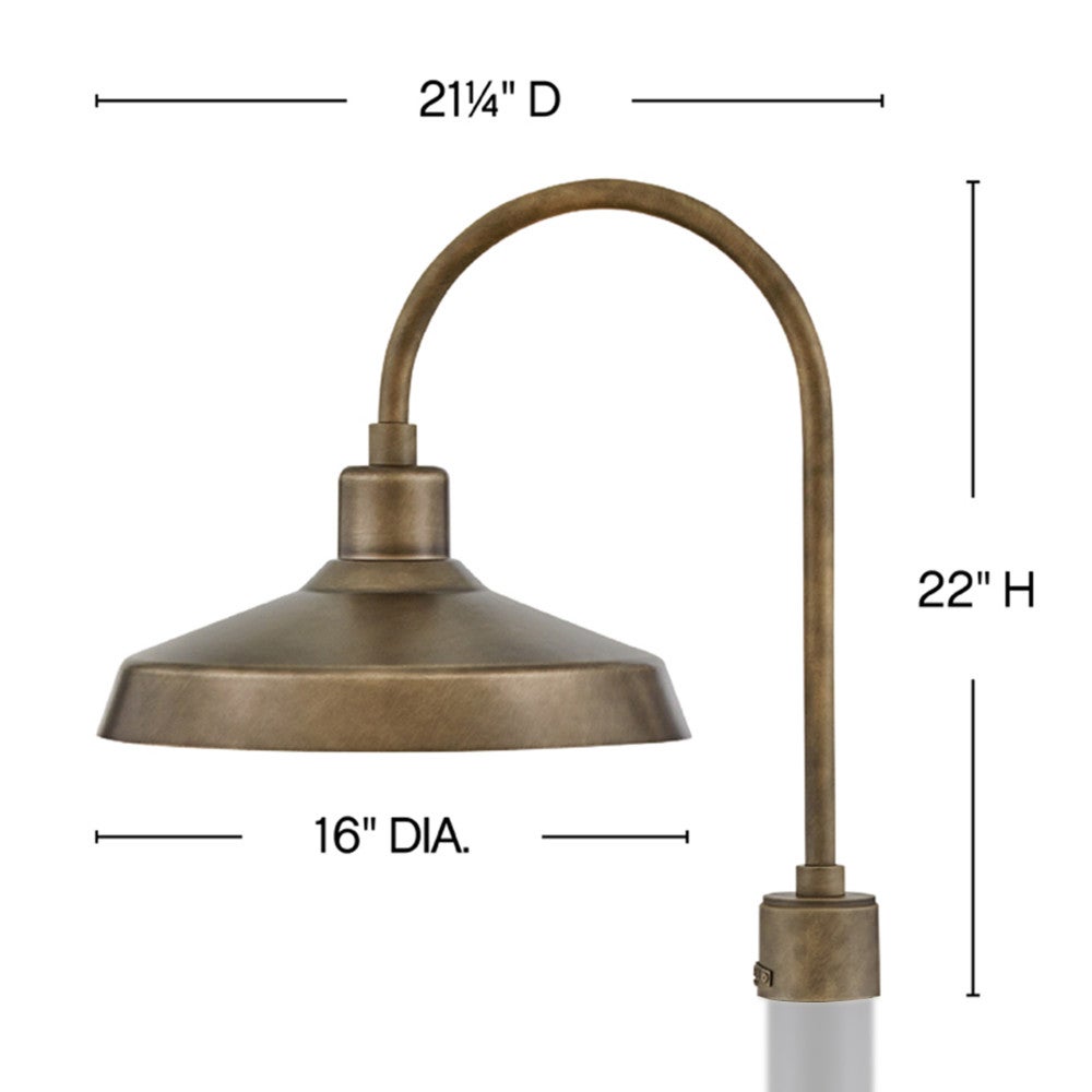 Forge Large Post Mount Lantern