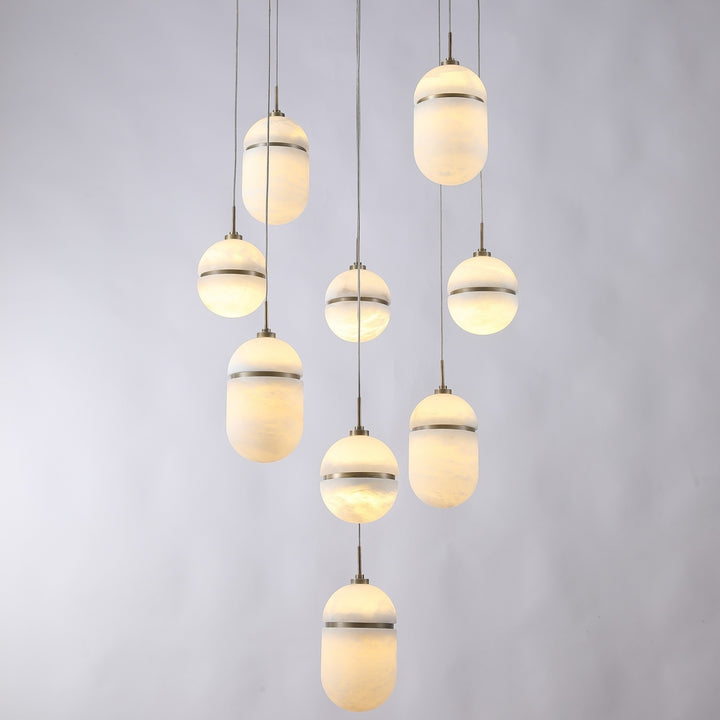 Sedona Alabaster Chandelier by Avenue Lighting - view 6
