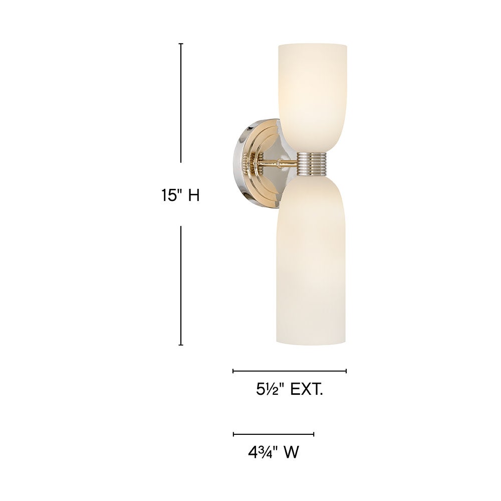Tallulah Medium Two Light Sconce