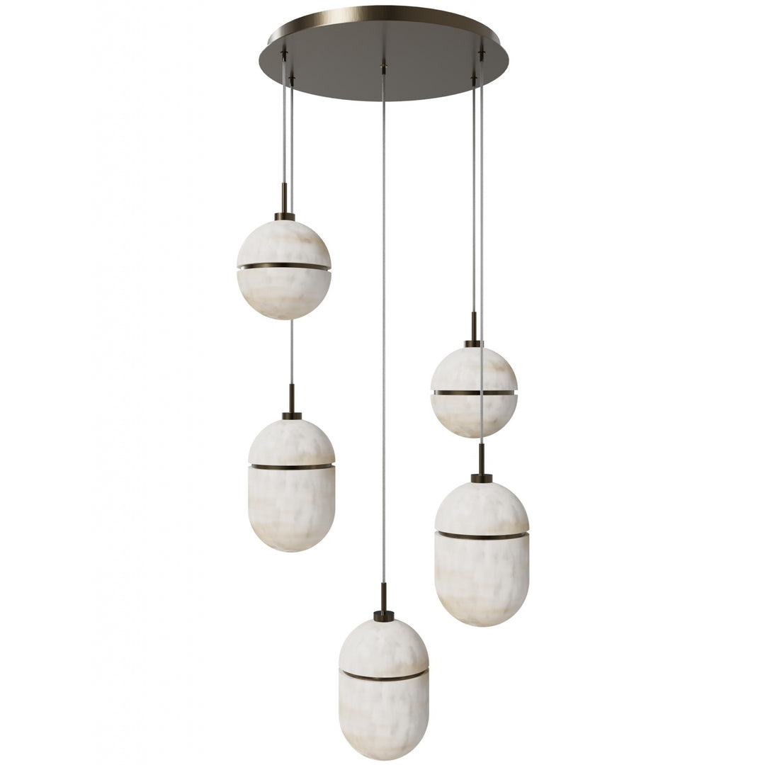 Sedona Alabaster Chandelier by Avenue Lighting - view 2