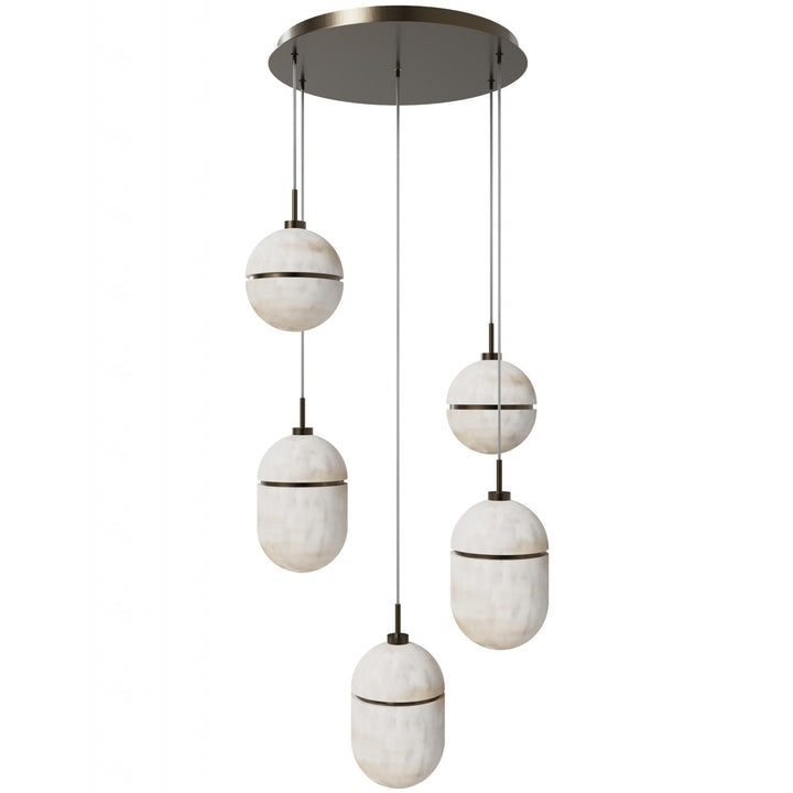 Sedona Alabaster Chandelier by Avenue Lighting - view 2